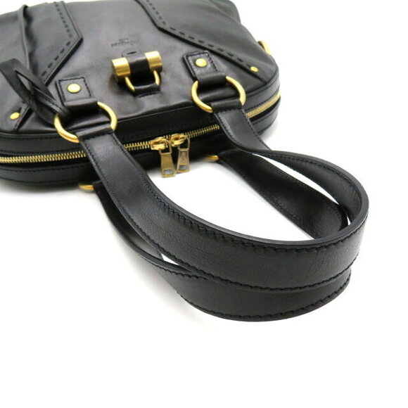 Saint Laurent Leather Yves Bag Tote Black Muse - Picture 5 of 10